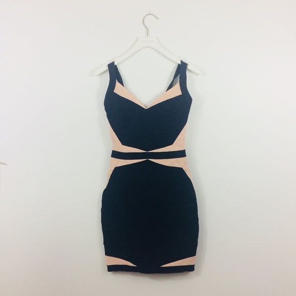 Dresses & Skirts - Bandage Style Wow Couture Black and Pink Dress
